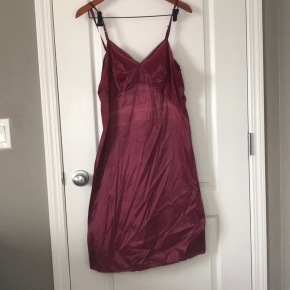Vintage red slip dress - Picture 1 of 2